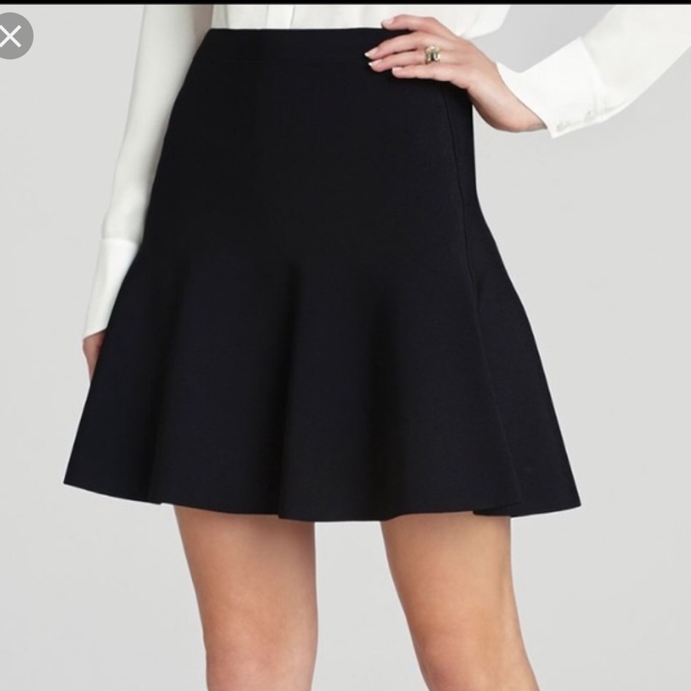 Black mini skirt